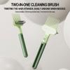 2 in 1 Hair Brush Cleaning Tool, Portable Hair Brush Cleaner Brush for Air Cushion Combs, Wooden Combs view 2