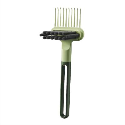 2 in 1 Hair Brush Cleaning Tool, Portable Hair Brush Cleaner Brush for Air Cushion Combs, Wooden Combs