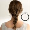 30PCS Bungee Hair Ties, Elastic Ponytail Hooks, Bungee Hair Ties with Hooks, Elastic Band Hairs Clip, Rubber Bands Holder for Long Curly Hairs, Women's Hairstyle (Black) view 3