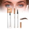 2 Pcs Microblading Eyebrow Pen, Waterproof Microblading Eyebrow Pencil, Eye Brow Pen with 4 Micro-Fork Tip, Natural Makeup Long-Lasting Fine Stroke Magic Eyebrow Pencil Stay on All Day (Dark Brown) view 1