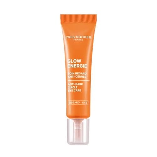 Yves Rocher Glow Energie Eye Cream for Dark Circles Brightening Moisturizing Smoothing Radiance Boosting 15 ml/0.5 fl oz