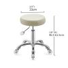 Rolling Stools with Wheels Comfort SGS Gas Lift 360 Swivel Stools Shop Stool for Spa, Shop, Salon, Massage, Medical, Office4 Colors(White) view 2