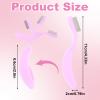 4PCS Folding Eyelash Comb, Folding Stainless Steel Eyelash Brush Separator Tool Eyebrow Comb Lash for Clump-Free Mascara, Lash Separator Tool (Pink, Black, Purple, Green) view 2