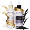 dewyhour Exfoliating Black & White Rice Ampoule Duo Set - Gently Removes Dead Skin Cells, Refines Pores, Soft Face & Body Scrub for All Skin Types, 2-Pack view 1