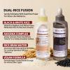 dewyhour Exfoliating Black & White Rice Ampoule Duo Set - Gently Removes Dead Skin Cells, Refines Pores, Soft Face & Body Scrub for All Skin Types, 2-Pack view 2