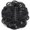 1PC Hair Bun Clip for Women Curly, Adjustable Claw Messy Bun Hair Clip, No-Slip Grip Faux Ponytail for Provides Fuller Look, Nature Black view 1