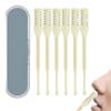 6Pcs Nose Hair Cutter 360 Rotating Double Sided, Portable Nasal Hair Cutter Manual for Women and Men view 1