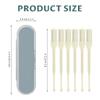 6Pcs Nose Hair Cutter 360 Rotating Double Sided, Portable Nasal Hair Cutter Manual for Women and Men view 2