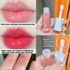 2Pcs Crystal Jelly Moisturizing Lip Oil Hydrating Lip Gloss Set, Korean Big Brush Lip Oil, Long-lasting Nourishing Lip Balm, Plumping Lip Fresh Texture Clear Lip Gloss,Makeup Lip Care Tools view 3