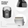 Shaver Electric Head for Bald Men, Display LCD with Shaving USB Rechargeable, System 3-Blade for Shaving Precision, Certified Fcc & Ce, Charge Quick, Friendly Travel view 2