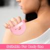 2 Pcs 2.1 Inch Pink Round Setting Puff Soft Powder Puffs for Body Includes 2pcs Container Small Makeup Puff Soft Velour Powder Puffs for Loose Body Skin-Friendly Beauty Makeup Tools view 3