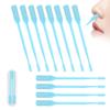 2-in-1 Nasal Hair Cutter, Upgraded 360 Rotating Nostril Hair Removal Tool, Double Sided Nose Hair Blade, Nose Hair Trimmer with Ear Picker for Women Men Travel Essentials (Blue, 12Pcs) view 1