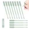 2-in-1 Nasal Hair Cutter, Upgraded 360 Rotating Nostril Hair Removal Tool, Double Sided Nose Hair Blade, Nose Hair Trimmer with Ear Picker for Women Men Travel Essentials (Green, 12Pcs) view 1