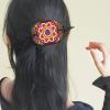 BAYUNOE 5Pcs Hair Pins for Women Vintage Diamond Art Painting Flat Hairs Clips Leather Drill Mosaic Kits Rhinestone French Hair Sticks for Bun Updo Chignon-Mandala03 view 3