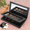Acellegic Magnetic Makeup Palette Empty XL Large 2- Layers Book Shape Magnetic Eyeshadow Palette 8.66 x 4.57 Inches with Mirror, 20 Round Adhesive Stickers for DIY Eyeshadow Lipstick Blush Powder view 2
