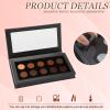 Acellegic Magnetic Makeup Palette Empty XL Large 2- Layers Book Shape Magnetic Eyeshadow Palette 8.66 x 4.57 Inches with Mirror, 20 Round Adhesive Stickers for DIY Eyeshadow Lipstick Blush Powder view 3
