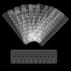 10 Pcs Heat Shield Guards for Hair Extension Fusion Glue Protector Templates Multi Hole Shield Spacers Clear Plastic Spacers view 1