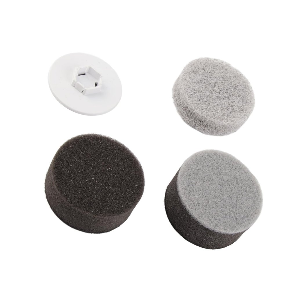 3PCS Electric Spin Scrubber Head, Efficient Cleaning Multifunctional Rotating Scrubber Cleaning Brush Accessories for Replacement Small Disc Large Disc Pointy (Coarse Fiber, Sponge, Cleaning Cloth,