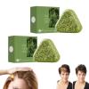2025 New Nature Seven Green Soap Triangle Shampoo Bar, Usman Grass Shampoo Conditione Bar, Calming & Strengthens Hair for Women and Mens, Natural Plant-Based Solid Soap (2 pcs) view 1