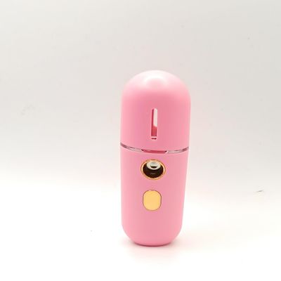 Portable Nano Facial Mist Spray, Pink, USB Rechargeable Moisturizing Setting Makeup Water Replenisher with Charging Cable