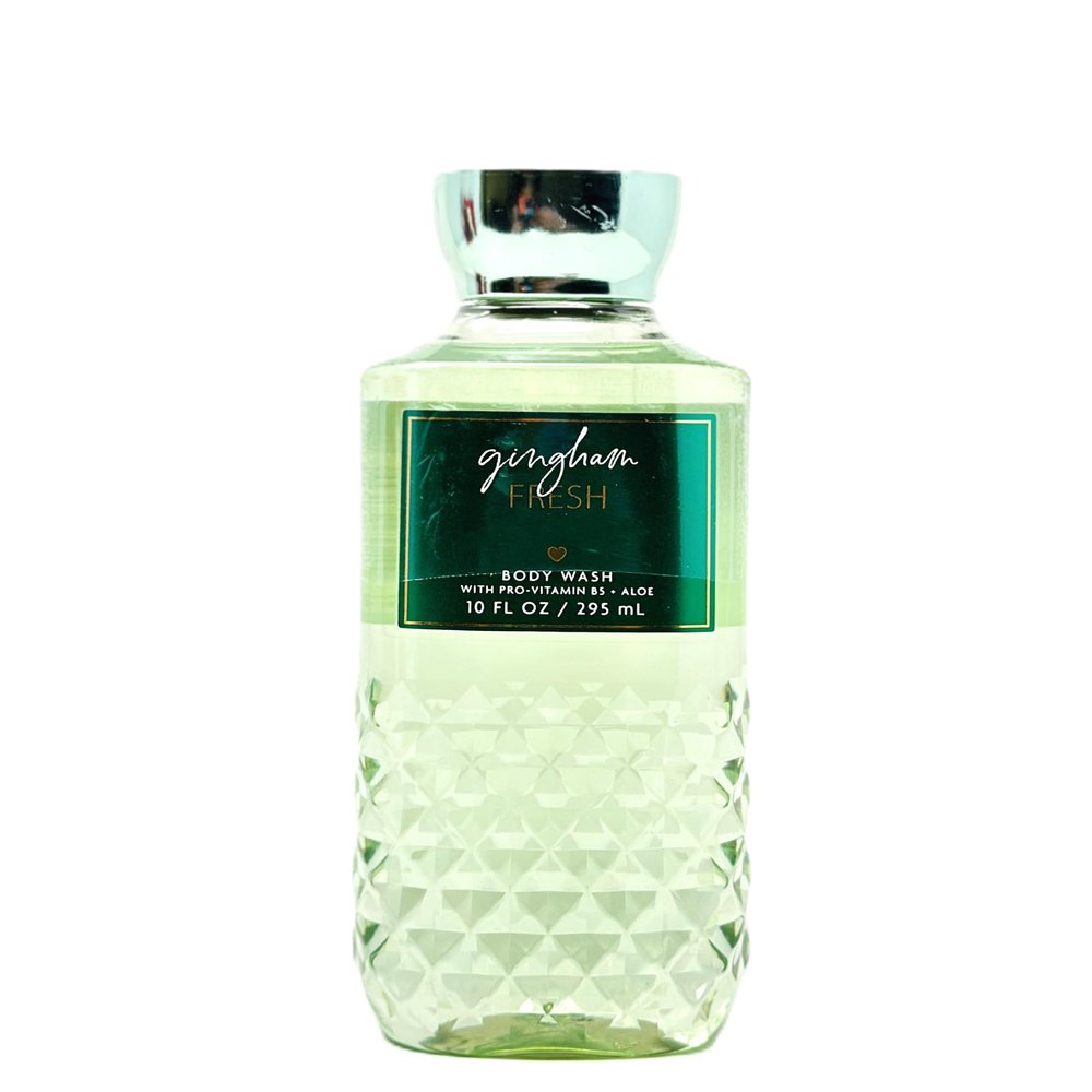 Bath and Body Body Wash/Shower Gel With Vitamin and aloe (10 FL OZ / 295 ML, Gingham Fresh)