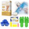 6-Step Foot Care System with Epsom Salt Soak, Callus Remover Gel, Sugar Scrub, Collagen Mask, Shea Butter Lotion, Massage Oil Candle + Disposable Pedicure Kit, Liner & Slippers. Milk & Honey 20 Set view 1