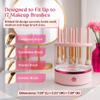 360 Electric Makeup Brush Cleaner  Dual Spin Makeup Brush Cleansing Machine Holds 17 Brushes, Portable Compact Design for Travel & Home Use, Perfect for Makeup Lovers & Professionals view 2