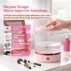 360 Electric Makeup Brush Cleaner  Dual Spin Makeup Brush Cleansing Machine Holds 17 Brushes, Portable Compact Design for Travel & Home Use, Perfect for Makeup Lovers & Professionals view 3