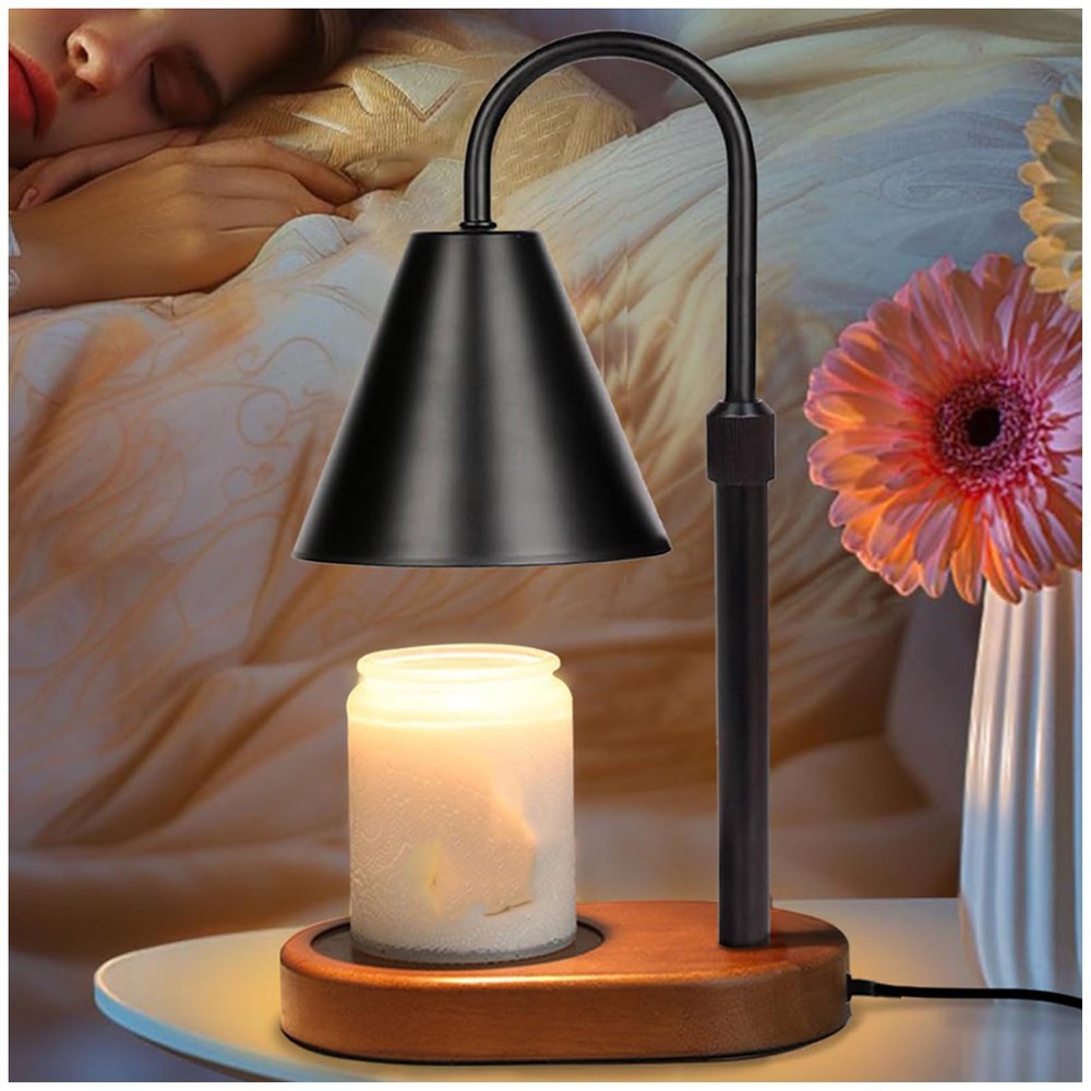 Bewinner Candle Warmer Lamp with Timer, 35W 3000K Warm Dimmable Light, Electric Wax Warmer for Women, Mom, Candle Warmers Lamp Light for (US Plug)