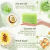 2025 New Natural Tea Tree Oil Soap, Purifying Body Soap Bar with Tea Tree Oil & Coconut Oil, Plant-Based Formula for Foot, Face & Body, Odor Control & Daily Refreshing Cleanse (4 PCS) view 4
