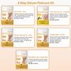 Epsom Salt Soak, Callus Remover Gel, Extreme Sugar Scrub, Collagen Mask & Shea Butter Lotion  Professional Spa Foot Care System 5 Step Luxury Pedicure Kit. Milk & Honey 50 Set view 3
