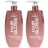 Hair Chemist Hair Gloss Liquid Glass Shampoo & Conditioner Set 33.8 Ounce (2-PC SET) -Smoothing Shampoo, Adds Smooth & Shine Plus Frizz Reducing Smoothing Conditioner, Lightweight Formula view 1