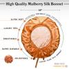 100% Mulberry Silk Medical Bonnet  Adjustable 19 Momme Double-Layer Reversible Hair Wrap  Stay-On Nurse Bonnet for Women, Long Curly Hair, Natural Hair Care, Real Silk Medical Cap  Handmade in USA (Copper) view 3