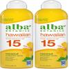 Alba-Botanica's Sunscreen Spray for Face and Body, Broad Spectrum SPF 15 Sunscreen, Hawaiian Coconut, Water Resistant and Biodegradable, 5 fl. oz. Bottle (Pack of 2) view 1