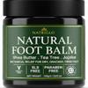 Organic Tea Tree Foot Balm for Dry Cracked Feet & Heels - Intensive Callus Remover & Foot Repair Cream with Shea Butter - Moisturizer for Rough Hard Skin & Cracked Heel Treatment for Men & Women view 1