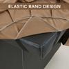 Bluea,160 * 68cm,LDLCYCN Short Massage Table Bed Skirt Shampoo Bed Cover with Elastic Band Lash Bed Skirt for All Season Skin-Friendly Spa Bed Cover Massage Table Accessories Washable view 3