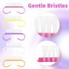 420 Pcs Handle Grip Nail Brush Bulk 5 Colors Nail Scrub Brush Pedicure Scrubbing Tool for Men and Women for Cleaner Nails and Toes view 4