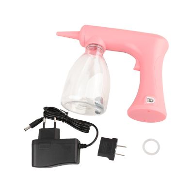 Kokiya Hair Perming Perm Foam Machine Portable Easy to Use Reusable Electric Bubble Device Foaming Machine, Pink 300ml