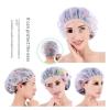 3PCS Reusable Waterproof Shower Cap with Elastic Band - Thickened Bathing Hat for Women, Ideal for Hair Salon & Home Use(Mixture) view 3