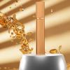 12 Ml Refillable Perfume Atomizer, Gold Aluminum Shell, Vertical Stripes, Leak-Proof Design, Compact Size For Travel And Handbags view 3
