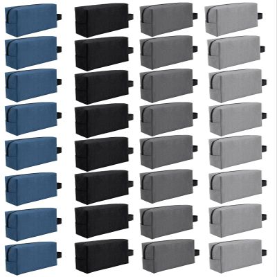 32 Pcs Travel Toiletry Bag for Men Women Bulk Large Water Resistant Shaving Bag Hanging Cosmetic Bag Makeup Travel Pouch Foldable Toiletry Organizer (Mixed Color)