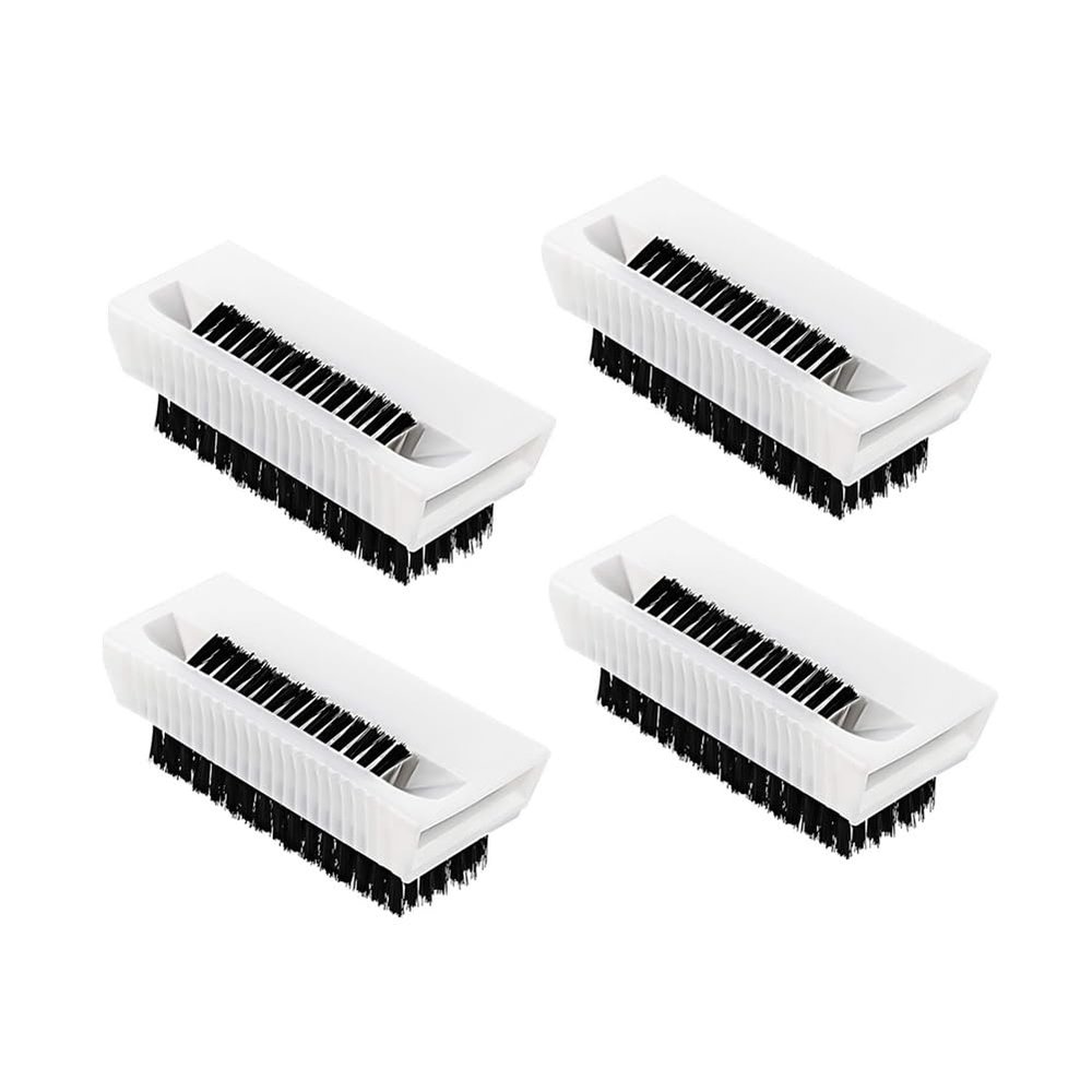 4pcs Surgical Scrub Brushes for Hands Non-Disposable Sterile Hand Scrubber Double-Sided Nail Brushes with Nail Cleaner Hand and Nail Cleaning Brush Stiff Bristle Fingernail Brushes Nail Scrub Brushes