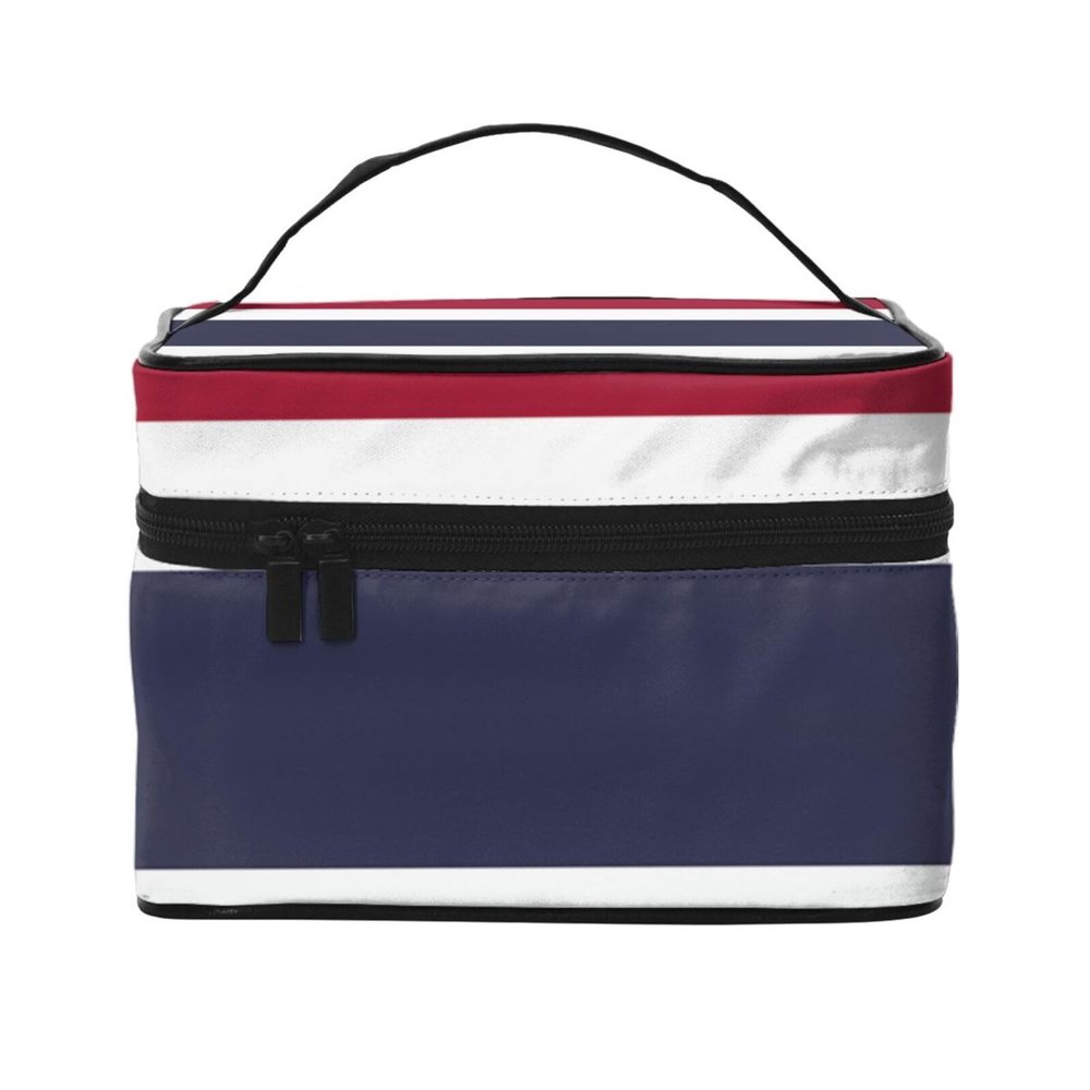 BOXILTD Thailand Flag Large Cosmetic Bag for Women - Travel Makeup Bag for Home, Gym, and Long Trips, Black