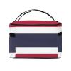 BOXILTD Thailand Flag Large Cosmetic Bag for Women - Travel Makeup Bag for Home, Gym, and Long Trips, Black view 3