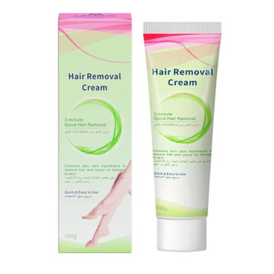 Aislor Hair Removal Cream Mild Formula for Effective Body Hair Removal Suitable for Men and Women Skin-Friendly Depilatory Green One Size