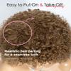 QUEEN VIRGIN REMY QVR Short Curly Bob Wig Human Hair Wig with Bangs Wear and Go Kinky Curly Glueless Wigs for Black Women 12 Inch Afro Curly Black Bob Wig for Daily Party Wear Brown view 3
