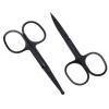 Small Grooming Scissors, Scissors for Nose Hair, Eyebrow Scissor, Stainless Steel Facial Scissor for Men Women, Eyebrow Nose Ear Mustache Beard Eyelash, 2PCS view 1