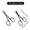 Small Grooming Scissors, Scissors for Nose Hair, Eyebrow Scissor, Stainless Steel Facial Scissor for Men Women, Eyebrow Nose Ear Mustache Beard Eyelash, 2PCS view 2