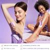 Bikini Trimmer for Women, Electric Razors with Dual Heads, Rechargeable Pubic Hair Trimmer with IPX7 Waterproof, Painless Pro Shaver for Underarm Leg Arm Body Face Private AreaDuskyRose view 4