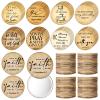 72 Pcs Mini Christian Compact Mirrors for Valentines Women Mom Teachers Retro Inspirational Bible Verse Pocket Makeup Mirrors Religious Appreciation Gift for Sunday School Easter Church Party Favors view 1